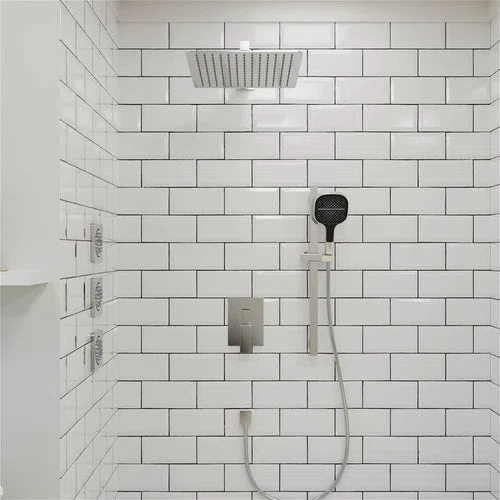3-in-1 Shower System with Integrated Handheld, Rain and Body Jets