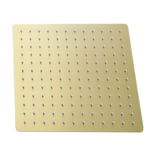 12" Square Gold Rain Shower Head