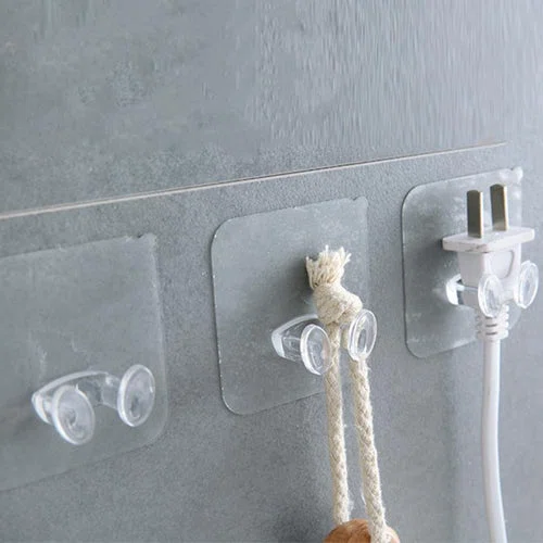 10 Stück selbstklebende Gerätehalter, Steckerhalter, Rasierer-Halter